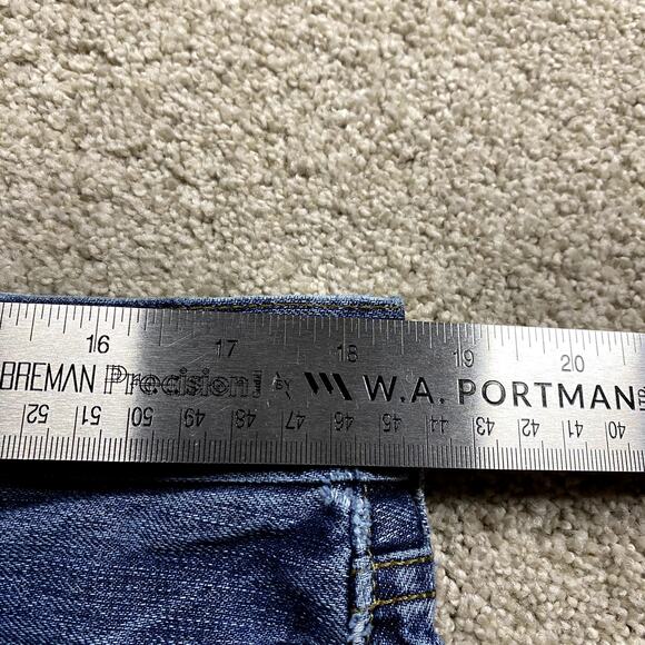 VTG Levi's 501 Jeans Mens 36x32* Blue Button Fly Y2K Straight Distressed Patch - Picture 8 of 12